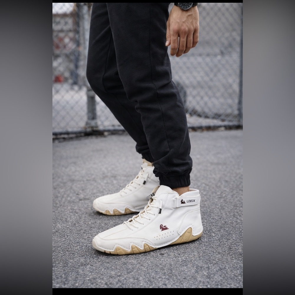 Stylish White Men's Shoes